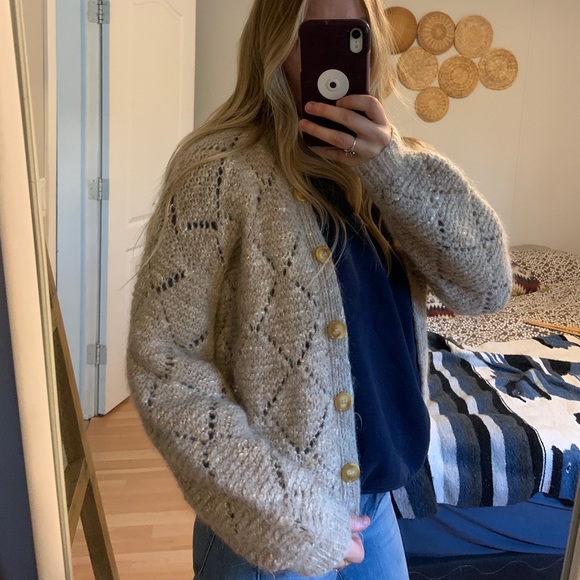 Vintage hand knit cardigan - Picture 2 of 3